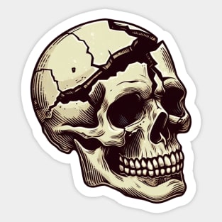 Skull Chiropractic Surgeon Sticker